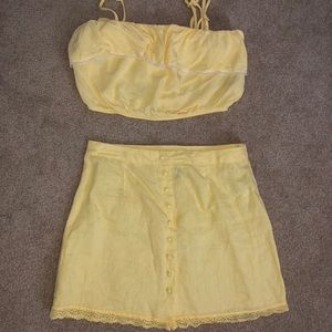 Yellow Two Piece Set